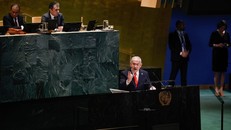 Thủ tướng Israel Benjamin Netanyahu phát biểu tại phiên thảo luận cấp cao Khoá họp thứ 80 Đại hội đồng LHQ ở New York, Mỹ, ngày 26/9/2025.