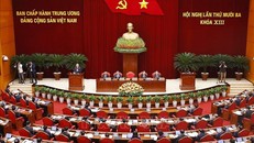 Phiên khai mạc Hội nghị lần thứ mười ba, Ban Chấp hành Trung ương Đảng khoá XIII. Ảnh: Doãn Tấn/TTXVN.