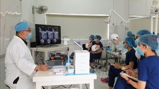 Giờ học của sinh viên ngành y (nha khoa) trường Đại học Trà Vinh.