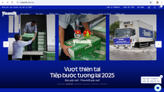 Chương trình “Vượt thiên tai – Tiếp bước tương lai 2025” triển khai trực tiếp trên website Vinamilk, với các thông tin cập nhật và minh bạch; được mọi người tiếp cận dễ dàng, ủng hộ nhanh chóng. Ảnh: Vi Nam.