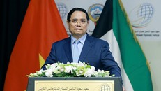 Thủ tướng nêu rõ, Việt Nam đang bước vào kỷ nguyên vươn mình phát triển giàu mạnh, văn minh, phồn vinh, hạnh phúc, đi lên chủ nghĩa xã hội. Ảnh: TTXVN.