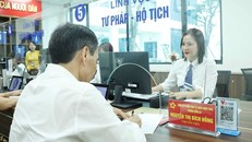 Trung tâm phục vụ hành chính công phường Đống Đa tại số 71 phố Tôn Đức Thắng. Ảnh: Thống Nhất/TTXVN.