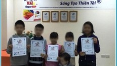 Trung tâm Bright Kids quảng cáo"kích hoạt não phải, sáng tạo thiên tài". ảnh chụp website của Bright Kids.