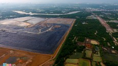 Toàn cảnh bãi rác Đa Phước. 