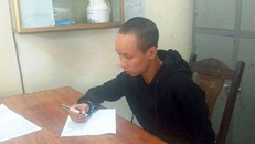 Phạm Đình Cường tại cơ quan công an