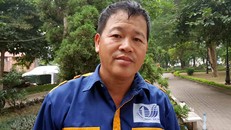 Anh Phạm Danh Khoa - Tổ trưởng tổ cống ngầm, Xí nghiệp thoát nước số 4, Công ty TNHH MTV Thoát nước Hà Nội.