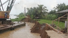 Bến Tre: Sạt lở nghiêm trọng tại huyện Chợ Lách