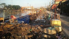 Nhà dân dầm mình trong nước bẩn, bùn non