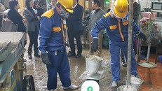 Lượng mỡ thu gom được cân lấy thông số đánh giá két quả thử nghiệm