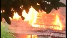 Ngôi nhà nơi xảy ra hỏa hoạn.