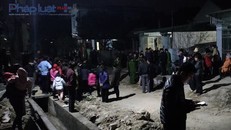 Công an tỉnh Thanh Hóa tiến hành thực nghệm hiện trường vụ bà nội gây ra cái chết cho cháu bé. 