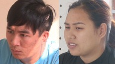 Phước và Hương tại cơ quan Công an.