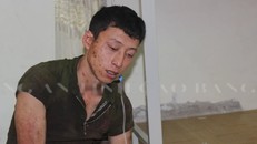 Đối tượng Lý Đình Khánh sau khi bị bắt. Ảnh công an cung cấp