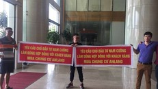 Khách mua nhà tại Dự án Anland Complex liên tiếp căng băng rôn, khẩu hiệu 'biểu tình' tại khu vực Dự án nhằm phản đối CĐT.
