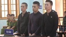 Các bị cáo trước tại phiên xét xử.