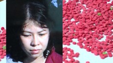 "Hotgirl" Tùng và tang vật vụ án.