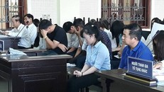 Các bị cáo tại phiên tòa ngày 5/7.