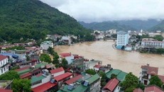 Dự báo, từ ngày 8 đến 10-7, lũ sẽ lên cao 3-4m tại thượng lưu sông Lô. Ảnh: CTV