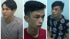 Nhóm cướp giật gồm 3 đối tượng bị bắt giữ tại cơ quan công an