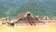 Sông Ngàn Phố ở mức đỉnh, cảnh báo lũ trên diện rộng