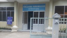 Phòng LĐTB & XH huyện Gò Quao (Kiên Giang). Ảnh Trần Lưu - Báo Lao động.