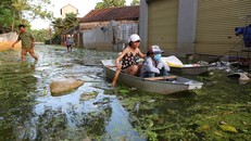 Nước sông Bùi đang ở mức cao, Hà Nội chuẩn bị cho tình huống xấu nhất