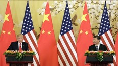 Ông Trump và ông Tập trong một cuộc họp báo tại Bắc Kinh năm ngoái