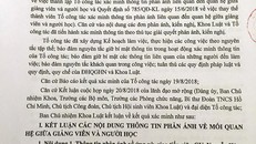 Văn bản kết luận vụ việc của khoa Luật được đưa ra sau khi tổ công tác của khoa phân tích các tài liệu chứng cứ và đối thoại với các bên liên quan.