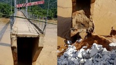 Cầu Chôm Lôm bị đứt gãy