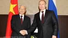 Tổng Bí thư Nguyễn Phú Trọng và Tổng thống Nga V.Putin