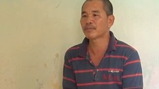 Đối tượng Tùng tại cơ quan điều tra, người đã ra tay đánh chết con ruột mình