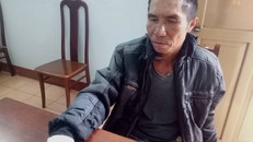 Đối tượng Hùng tại cơ quan điều tra.