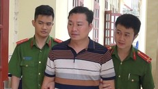Đối tượng Lâm Tài Thế tại cơ quan Công an.