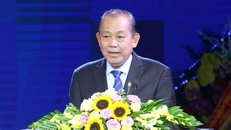 Phó Thủ tướng Thường trực Chính phủ Trương Hòa Bình phát biểu tại buổi lễ