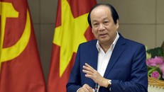 Bộ trưởng, Chủ nhiệm VPCP Mai Tiến Dũng phát biểu tại buổi kiểm tra 4 bộ về việc cắt giảm các thủ tục, điều kiện kinh doanh. Ảnh: VGP/Nhật Bắc