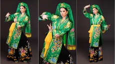 Tiểu Vy tự tin trình diễn các động tác múa