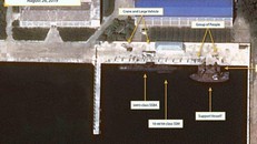 Hình ảnh vệ tinh chụp Nhà máy đóng tàu Sinpo South hôm 26/8. (Nguồn: CSIS)