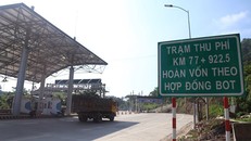 Trạm thu phí BOT trên quốc lộ 3 qua Thái Nguyên. Ảnh: Phạm Dự.