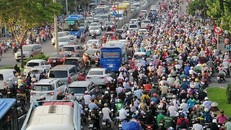 Kẹt xe là một trong những nguyên nhân gây ô nhiễm không khí