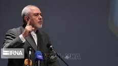 Ngoại trưởng Iran Javad Zarif phát biểu tại Tehran. Ảnh: IRNA/ TTXVN