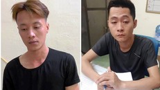 2 đối tượng Quang và Thành tại cơ quan Công an.