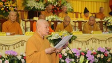 HT. Thích Thiện Nhơn - Chủ tịch HĐTS GHPGVN phát biểu khai mạc
