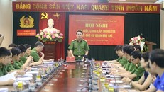 Đại diện Cục Cảnh sát điều tra tội phạm về ma túy thông báo tình hình tội phạm ma túy 6 tháng đầu năm 2020. Ảnh: Cổng TTĐT Bộ Công an.