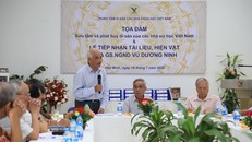 Đại biểu phát biểu tại tọa đàm. 