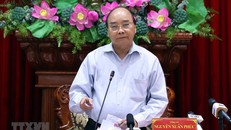 Thủ tướng Nguyễn Xuân Phúc phát biểu. (Ảnh: Thống Nhất/TTXVN)