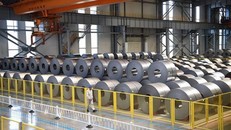 Sản phẩm thép tại một nhà máy ở Hồ Bắc, Trung Quốc ngày 31/5/2019. (Nguồn: THX/TTXVN).