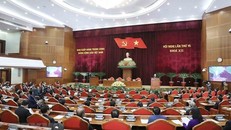 Toàn cảnh phiên bế mạc Hội nghị lần thứ 15 Ban Chấp hành Trung ương Đảng khóa XII. 