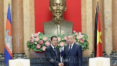 Chủ tịch nước Tô Lâm tiếp Chủ tịch Đảng Nhân dân Campuchia, Chủ tịch Thượng viện Vương quốc Campuchia Samdech Hun Sen