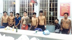 Băng bảo kê Lộc “cá” bị bắt giữ. 