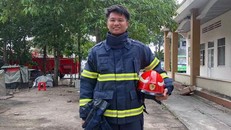 Trung Úy Thái Ngô Hiếu đã nhận được bằng khen từ Chủ tịch nước. Ảnh: NV